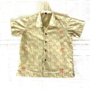 Juli Raja Hand Block Printed Boys Button Down